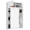 AKORD CLP Szekrény Rátét Laminált Fehér 150cm