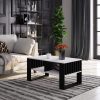 AKORD Rockford Modern Dohányzóasztal Laminált Fehér-Fekete