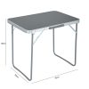 Fancy Garden ARES Összecsukható Kemping Asztal Alumínium/MDF Szürke