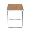 Fancy Garden ARES Összecsukható Kempingasztal Alumínium/MDF Fa Mintázatú