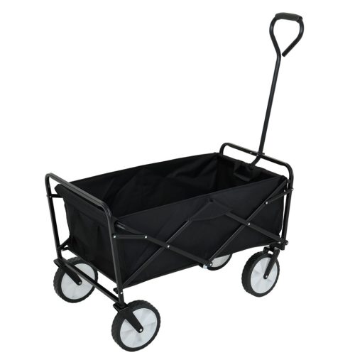 Fancy Garden TYRS Összecsukható Szállító Kocsi 145L Fekete