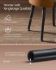 VASAGLE EKHO Tárolós Puff Mid-Century Modern Karamellbarna Műbőr Ülőke Acél Lábakkal
