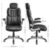 SONGMICS Racing Gamer Szék Fekete Ergonomikus Irodai Szék