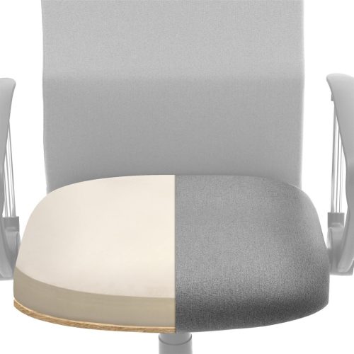 SONGMICS Ergonomikus Irodai Szék Szürke Szövet Párnázott Üléssel