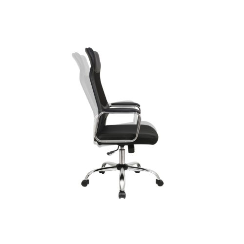 SONGMICS Ergonomikus Hálós Irodai Szék Fejtámasszal Fekete