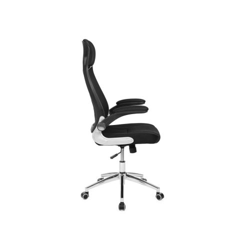 SONGMICS Ergonomikus Hálós Irodai Szék Fejtámlával Fekete