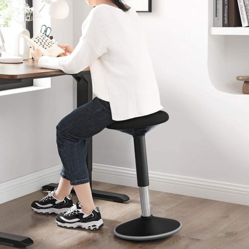 SONGMICS Ergonomikus Állítható Magasságú Billenő Szék Fekete