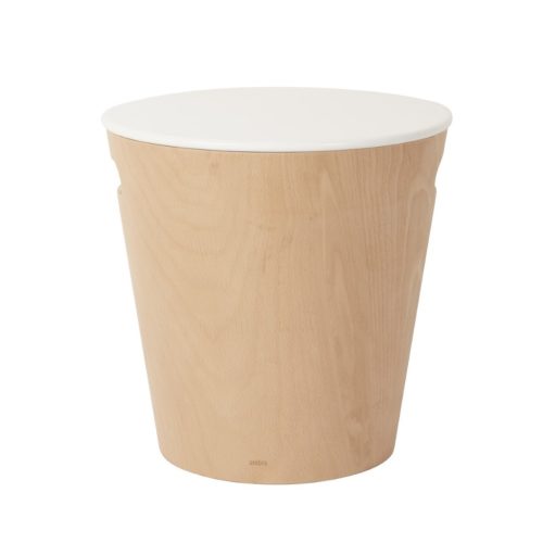 Umbra Woodrow Fa Tárolóasztal Fehér