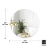 Umbra Perch Fali Tükör Réz Polcokkal 60 cm