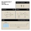 Umbra Bellwood Teleszkópos Függönykarnis Acél-Fa Fekete 107-305 cm