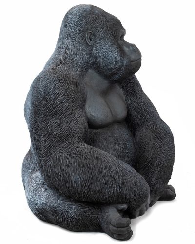 Kare Design XL Gorilla Műanyag Dekoráció Fekete 76cm