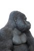 Kare Design XL Gorilla Műanyag Dekoráció Fekete 76cm