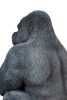 Kare Design XL Gorilla Műanyag Dekoráció Fekete 76cm