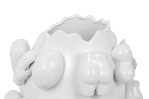 KARE Body Parts Kézműves Kerámia Váza Fehér 37cm