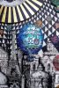 KARE Balloons Művészi Fali Kép Fekete-Arany Keret 160x260