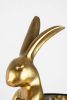 KARE Design Rabbit Arany Nyúl Asztali Lámpa Fekete Lenárnyékolóval