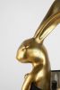 KARE Design Rabbit Arany Nyúl Asztali Lámpa Fekete Lenárnyékolóval