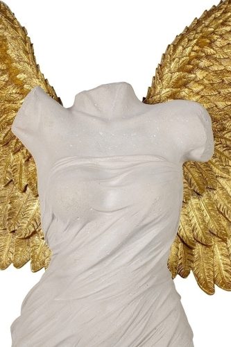 KARE Guardian Angel Fali Dekoráció Gyanta Fehér-Arany