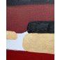 KARE Abstract Shapes Rózsaszín Akril Festmény Arany Részletekkel