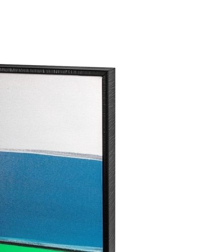 KARE Design Abstract Shapes Zöld Akril Vászonkép Arany Részletekkel