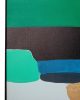 KARE Design Abstract Shapes Zöld Akril Vászonkép Arany Részletekkel