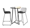 King Home Allen Bárasztal MDF Fekete Industrial