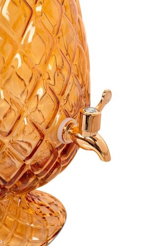 KARE Design Pineapple Ananász Italadagoló Borostyán Üveg