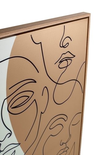 KARE Faccia Arte Tri Colore Vászonkép Absztrakt Művészeti 90x120