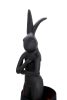 KARE Design Rabbit Asztali Lámpa Fekete Nyuszi 50cm