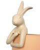 KARE Rabbit Asztali Lámpa Gyanta Barackszínű 50cm