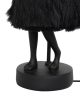 KARE Rabbit Fur Asztali Lámpa 50 cm Fekete Arany Műszőrme