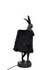 KARE Rabbit Fur Asztali Lámpa 50 cm Fekete Arany Műszőrme