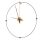 King Home Modern Ring 83 Art Deco Fali Óra Fekete-Arany