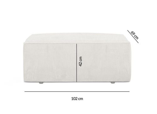 King Home PILLOW Kord Lábtartó Puff Zöld