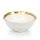 KARE Bell Porcelán Tál Fehér-Arany 15cm