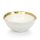 KARE Bell Porcelán Tál Fehér-Arany 15cm