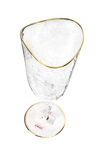 KARE Hommage Kézműves Kristály Borospohár Arany Szegéllyel 300ml