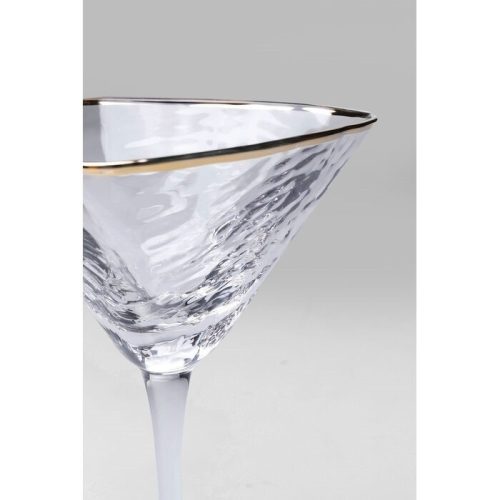 KARE Hommage Martini Kristálypohár Arany Szegéllyel 240ml