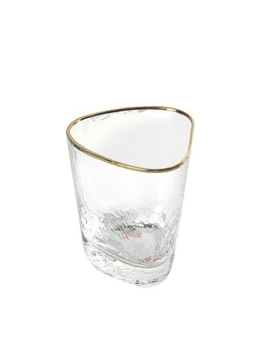 KARE Hommage Kézműves Üvegpohár Arany Szegéllyel 300ml