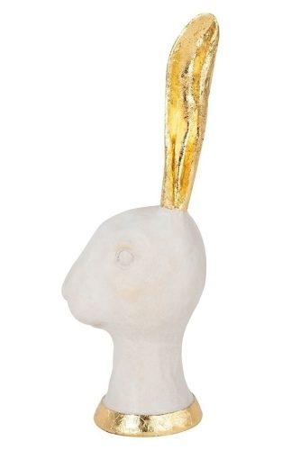 Kare Design Bunny Gold Fehér-Arany Nyúl Dekorációs Szobor