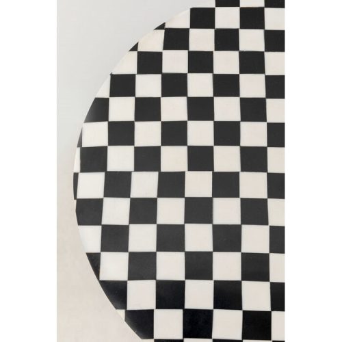 KARE Domero Chess 25 Sakkmintás Kisasztal Fekete-Fehér