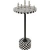 KARE Domero Chess 25 Sakkmintás Kisasztal Fekete-Fehér