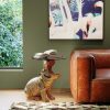 KARE Design HIPPO Arany Víziló Üveglapos Dohányzóasztal