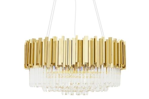 King Home Imperial Gold 80 Kristály Függőlámpa Arany