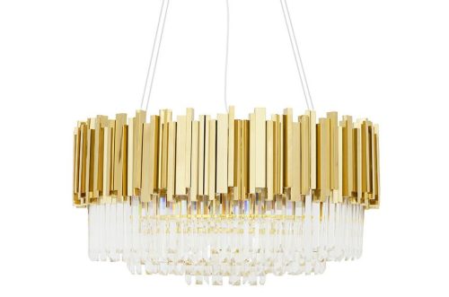 King Home Imperial Gold 80 Kristály Függőlámpa Arany