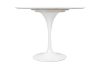 King Home Tulip Marble Kerek Étkezőasztal Carrara Márvány Fehér