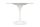 King Home Tulip Marble Kerek Étkezőasztal Carrara Márvány Fehér