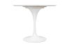 King Home Tulip Marble 90 Kerek Étkezőasztal Carrara Márvány Fehér
