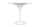 King Home Tulip Marble 90 Kerek Étkezőasztal Carrara Márvány Fehér