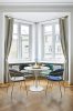 King Home Tulip Marble 90 Kerek Étkezőasztal Carrara Márvány Fehér
